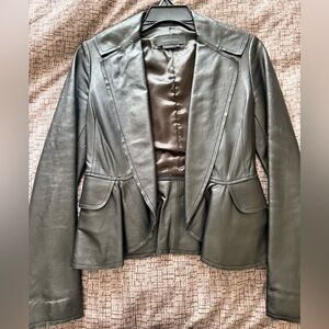 BCBGMaxAzria Dark Leather Jacket